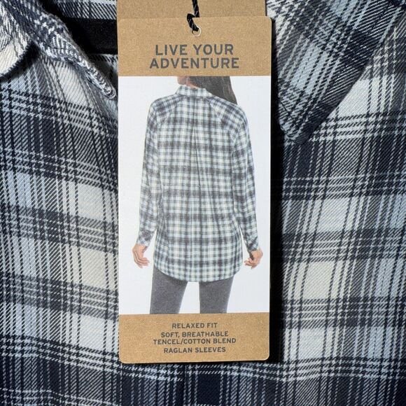NWT Eddie Bauer Women's XXL Performance Flannel Shirt (MSRP $75) - Picture 3 of 7